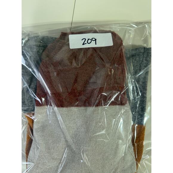 Pinque Small Striped Fall Color Sweater Soft Lounge Preppy Lightweight Teacher - Picture 10 of 10